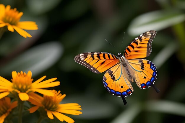 un papillon coloré