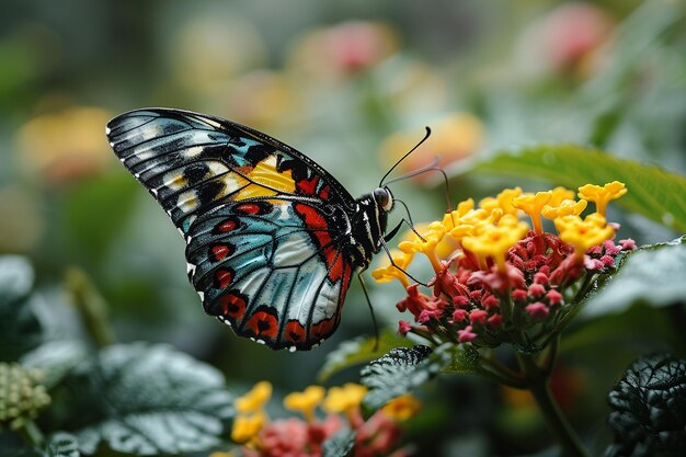 un papillon coloré