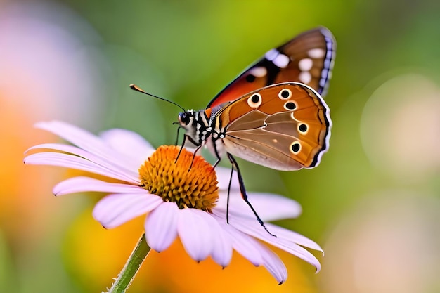 un papillon sur une fleur