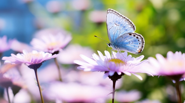 Un papillon sur une fleur