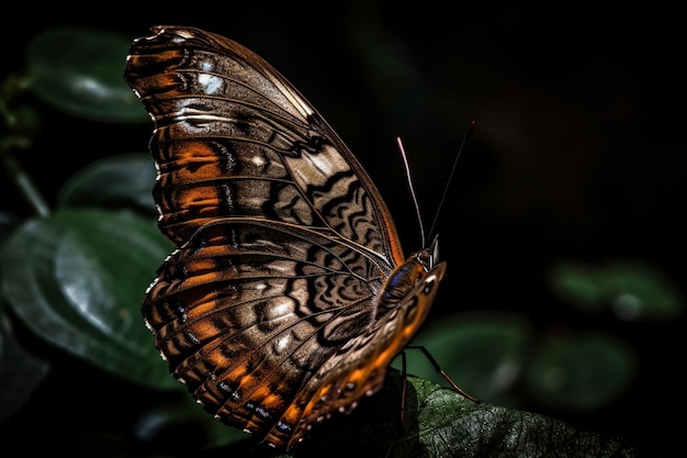 Un papillon avec le mot papillon dessus