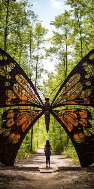 Photo un papillon qui est sur un seuil de fenêtre