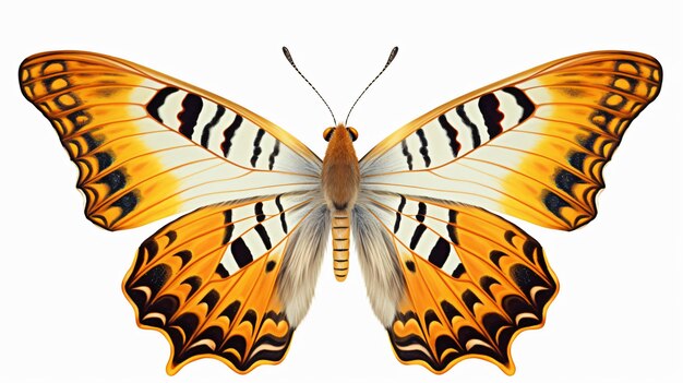 Photo des papillons isolés sur la maniole de papillon blanc