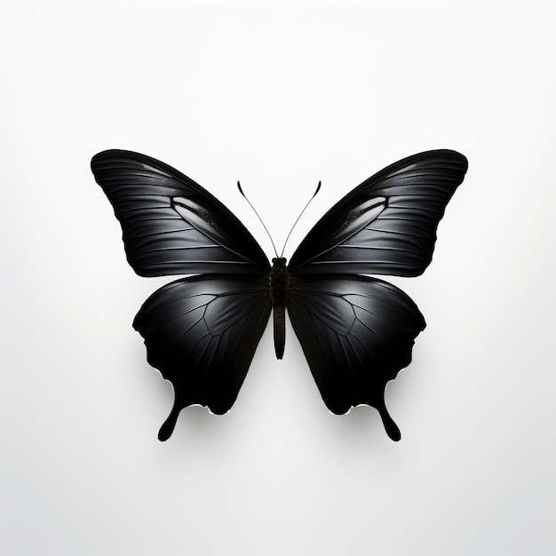 Photo des papillons noirs minimales, des représentations réalistes de la forme humaine.