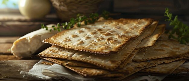 Photo la pâque juive de la matza est religieuse pour le judaïsme