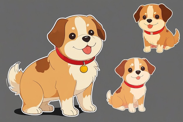 Par défaut, il s'agit d'un clipart ou d'une illustration de ce chien.