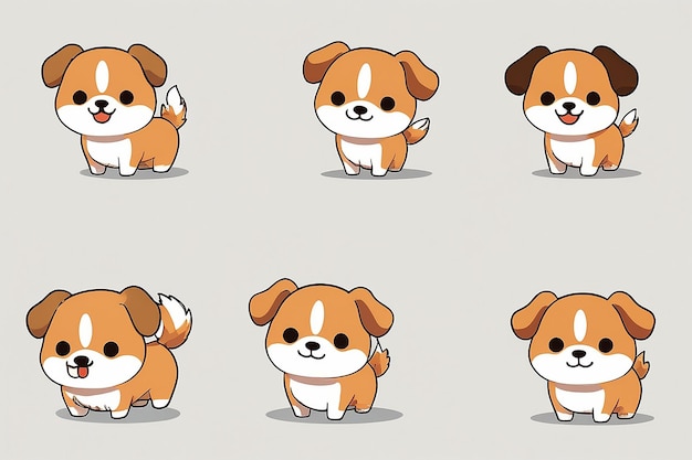 Par défaut, il s'agit d'un clipart ou d'une illustration de ce chien.