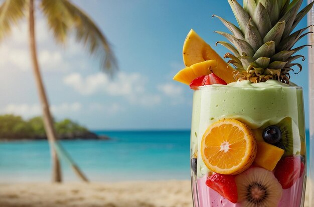 Le paradis du milk-shake aux fruits tropicaux