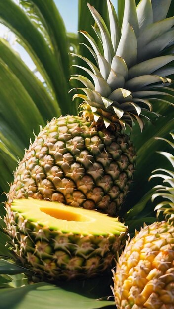 Un paradis exotique d'ananas, un trésor tropical de douceur, de soleil et de délices d'été.