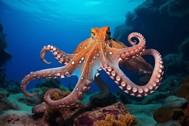 Le paradis marin subtropical La pieuvre de Doflein et son paradis sous-marin enchanteur