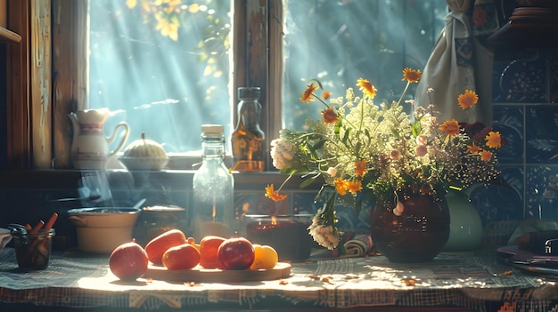 Le paradis de la nourriture au soleil, l'indulgence faite maison.