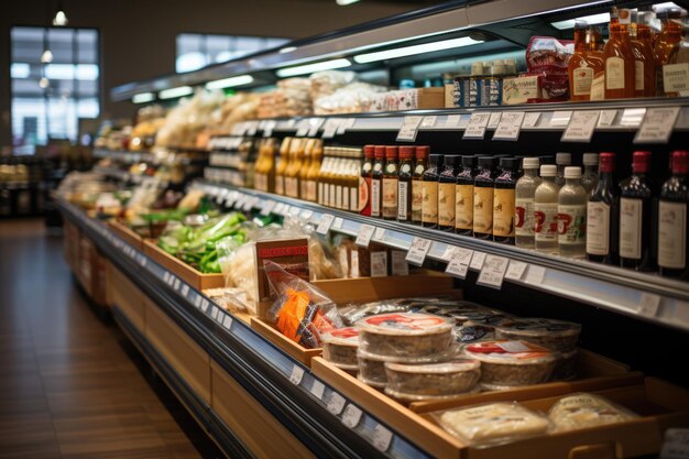 Photo le paradis des supermarchés découvrez l'assortiment diversifié de produits