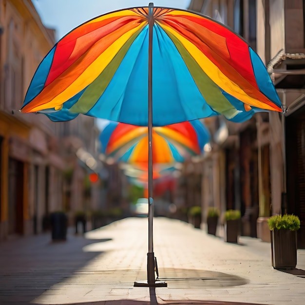 Parapluie dans la rue