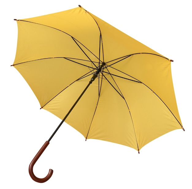 Parapluie jaune ouvert