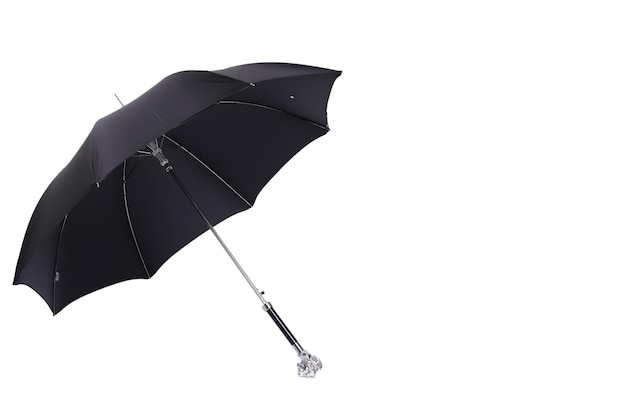 Parapluie noir avec un tracé de détourage