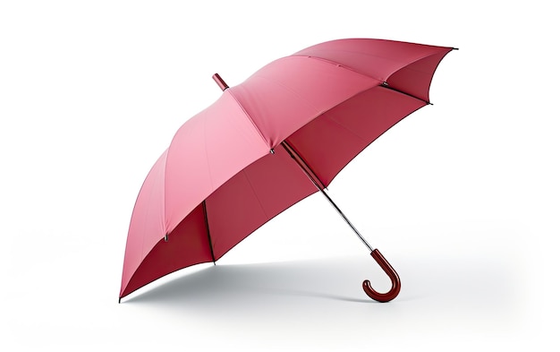 Un parapluie ouvert sur un fond blanc