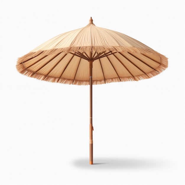 un parapluie avec un support en bois