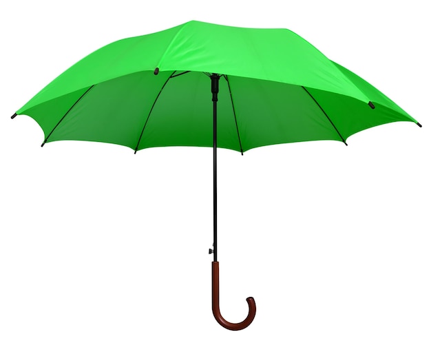 Parapluie vert isolé