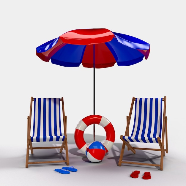 Parasol Avec Chaises