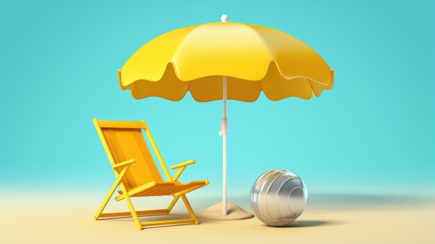 Photo parasol de plage hd 8k fond d'écran image photographique