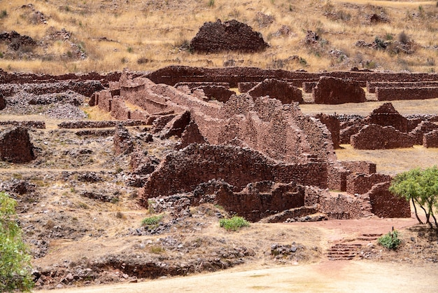 Parc archéologique de pikillaqta lucre quispicanchi province département de cusco pérou