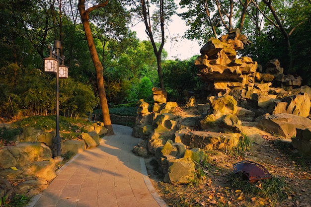 Parc à Chengdu, Chine