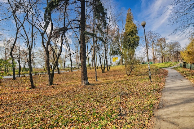 Parc dans la ville de Klodzko en Pologne