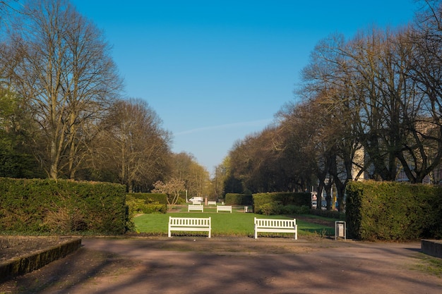 Un parc dans la ville de Rostock en Allemagne