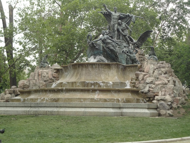 Parc dans la ville de Santiago du Chili