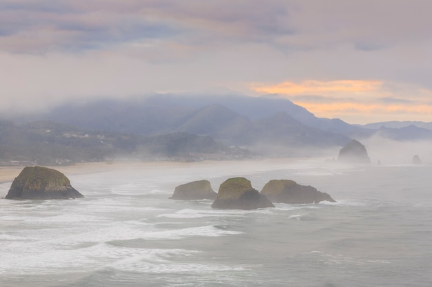 Parc d'état d'Ecola Côte de l'Oregon USA