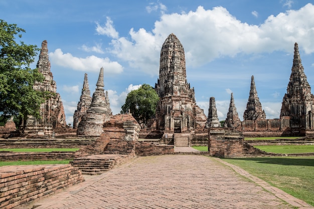 Parc historique d'Ayutthaya en Thaïlande