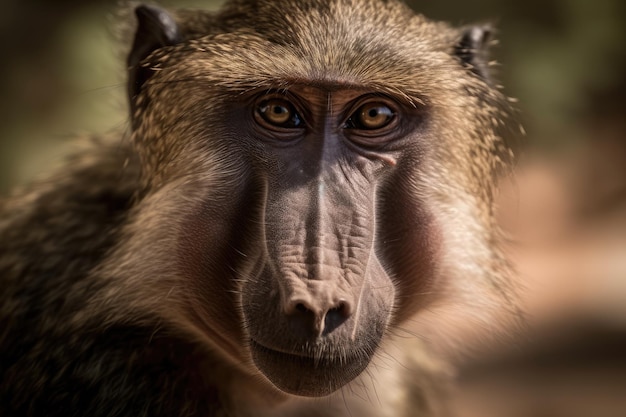 Le parc national Kruger d'Afrique du Sud contient des singes babouins