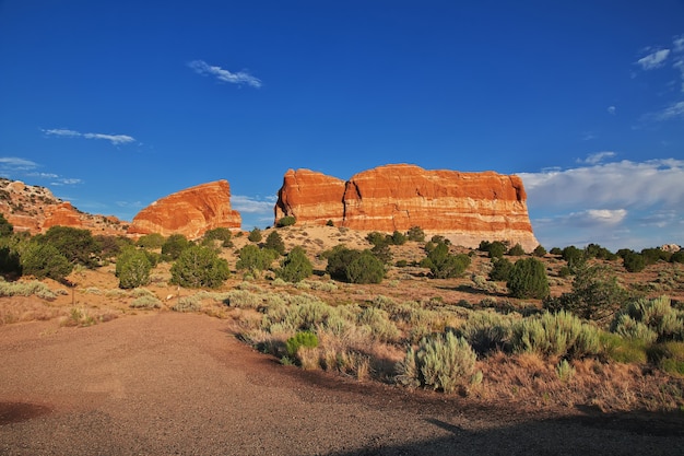 Parc national de Monument Valley dans l'Utah et l'Arizona des États-Unis