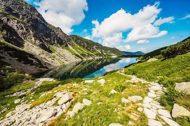 Parc national des Tatras en Pologne Panorama des montagnes des Tatras Randonnée dans la vallée de Gasienicowa Hala Gasienicowa au pic de Swinica près de Kasprowy Wierch