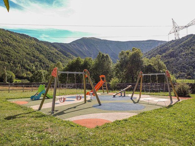 Parc pour enfants en pleine nature