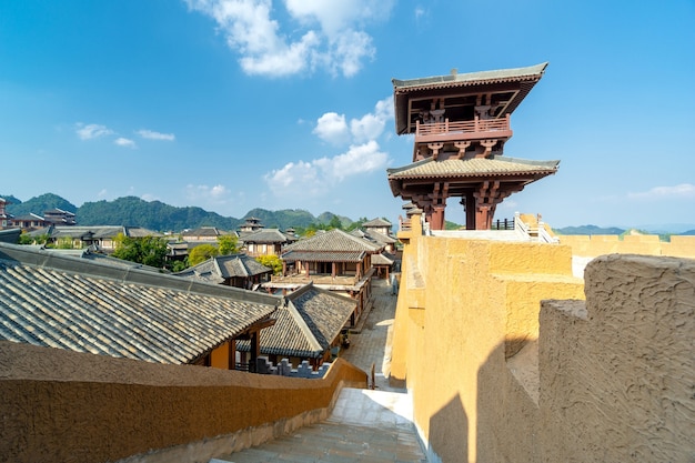 Parc de la ville antique de Qin et Han, Guizhou, Chine.