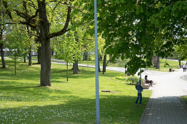 Parc de la ville un jour d'été