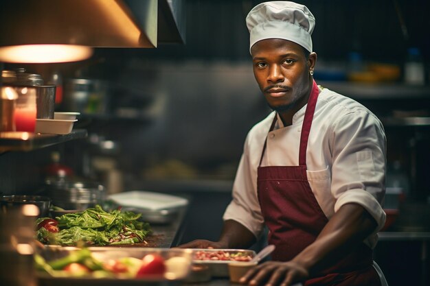 Le parcours culinaire d39un chef afro-américain génératif par Ai