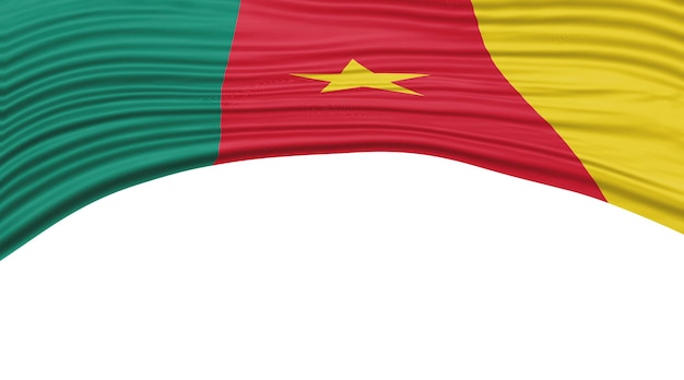 Parcours de découpage du drapeau national du Cameroun