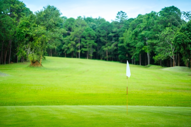 Parcours de golf est belle nature