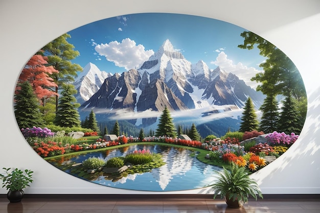Parcs montagnes réflexion montagne décoration jardin