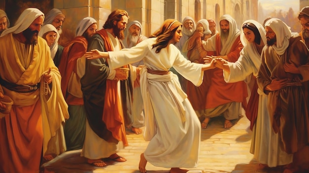 Pardon et miséricorde Jésus et la femme adultère