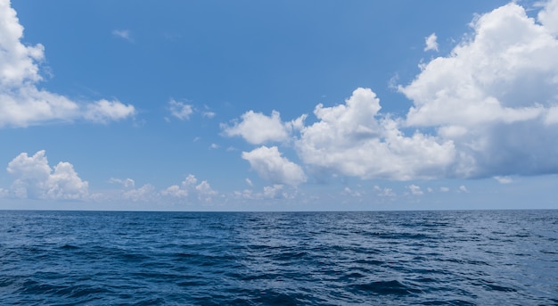 Parfait ciel bleu et eau de fond d&#39;océan