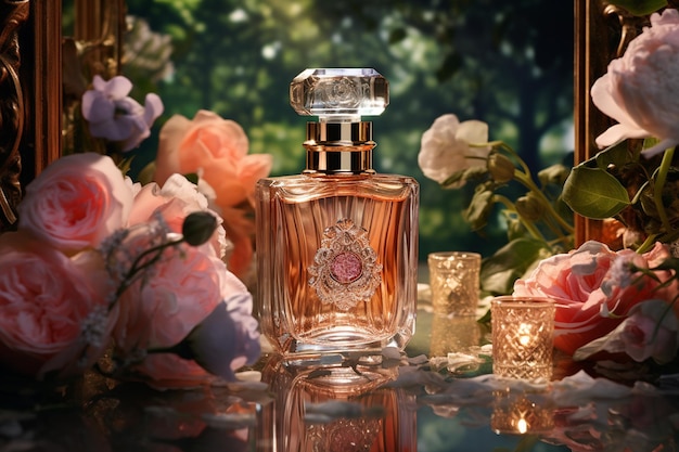 Parfum cher et fleurs épanouies génératives PAR Ai