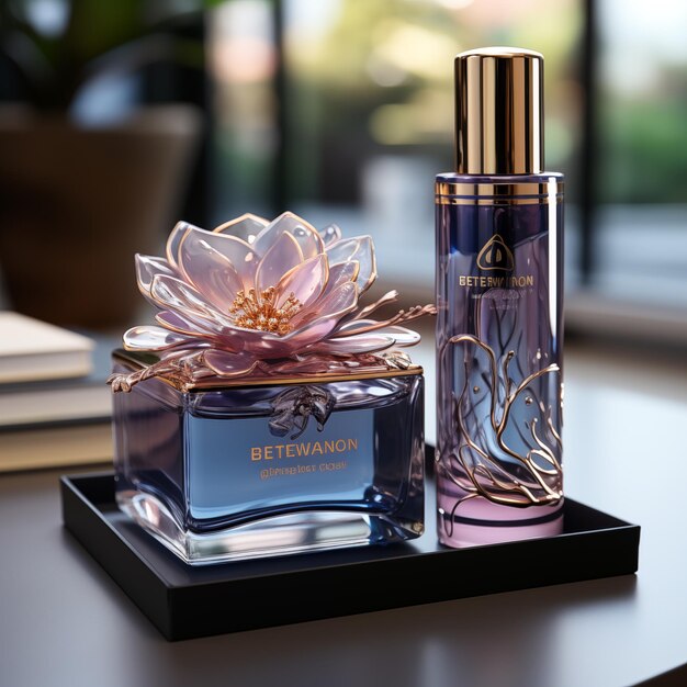 Photo un parfum élégant