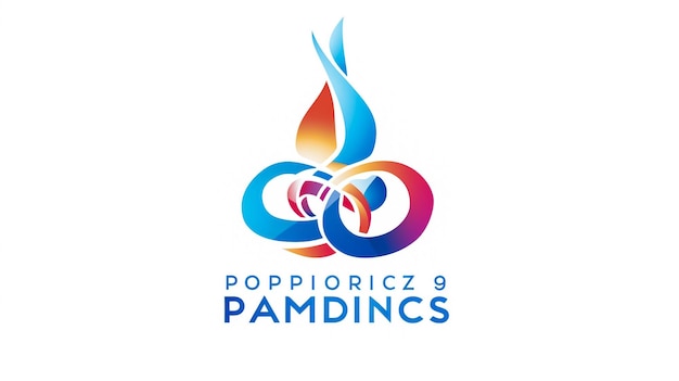 Photo paris 7 juillet 2023 icône des jeux olympiques d'été paris 2024 tenue par l'athlète olympique moderne