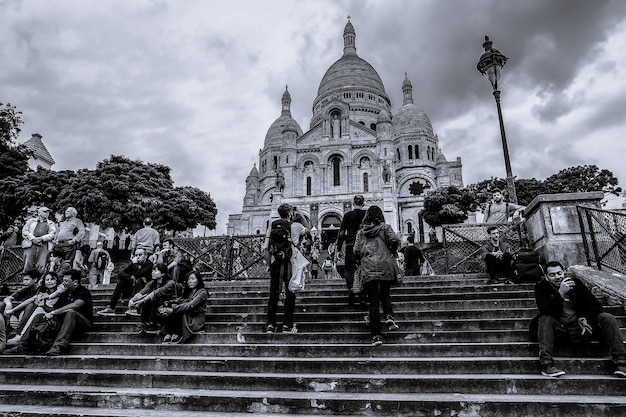 Paris France25 septembre 2017 La photo en noir et blanc de Montmartre