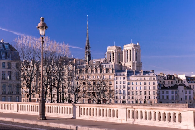 Paris le matin d'hiver France