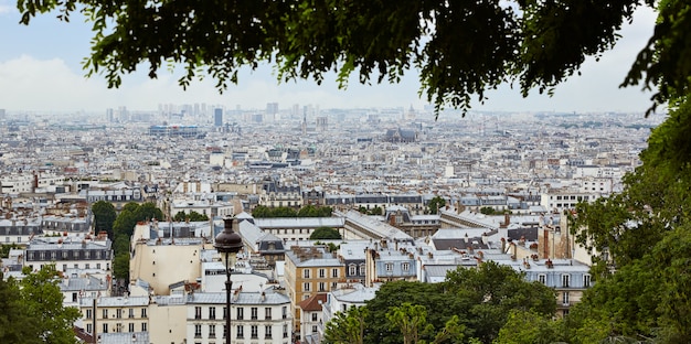 Paris skyline aérien de Montmartre