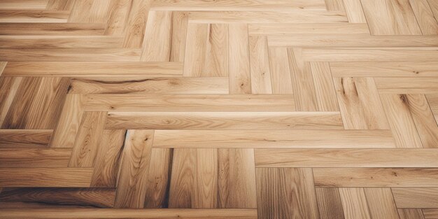 Un parquet avec un parquet en bois.